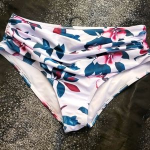 Womens high wasted swim bottoms